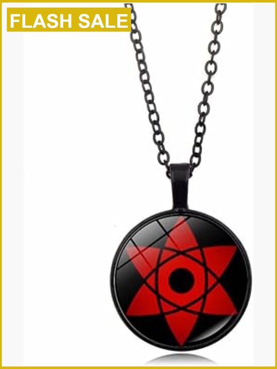 Jewelry - Ninja Clan Eye Pattern Pendant Necklace Chain 45cm Anime Cosplay Jewelry